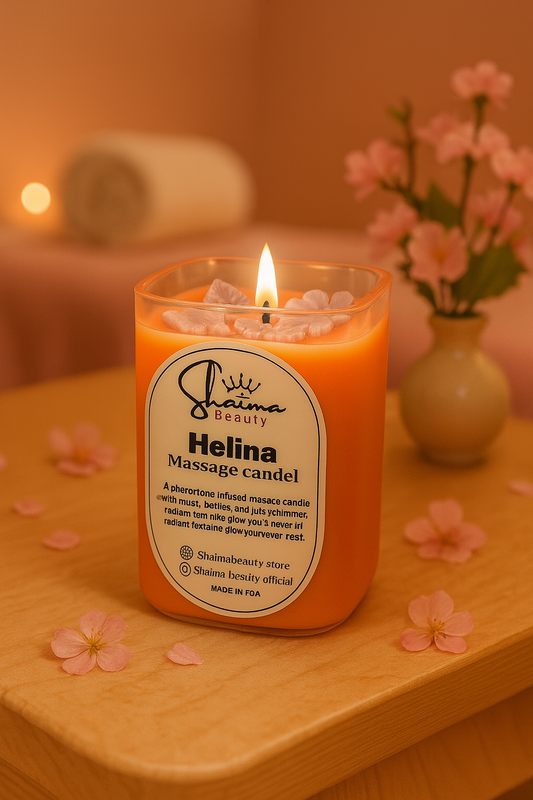 Helina Massage Candle – شمعة مساج برائحة المسك والتوت